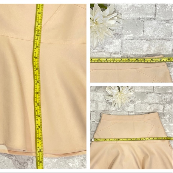 SOLD | 🔥SALE🔥 Club Monaco Cream Circle Skater Lined Skirt - Picture 15 of 16
